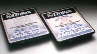 Dulux Advert Solid Emulsion 1985 [upl. by Katonah]