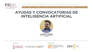 Ayudas y convocatorias de Inteligencia Artificial  Focus Pyme [upl. by Eicyak43]