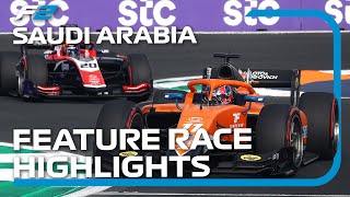 Formula 2 Feature Race Highlights  2022 Saudi Arabian Grand Prix [upl. by Audrie]