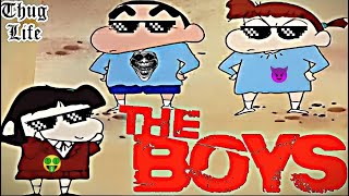 Shin chan thug life moment in hindi  Shinchan sigma 🗿 moments in hindi shinchan theboys PART 17 [upl. by Lief]