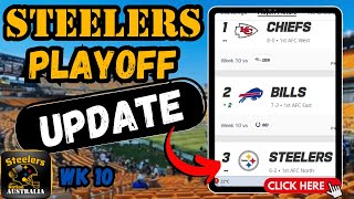 Steelers PLAYOFF Update NFL playoff scenarios and AFC North Talk [upl. by Narhet]