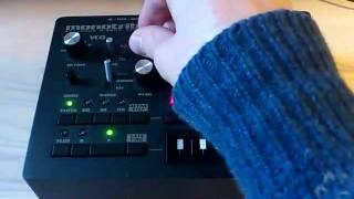 Korg Monotribe How to silence oscillator when filtering external audio [upl. by Bose]