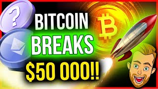 BITCOIN BREAKS 50000 5 STRONGEST ALTCOIN TRADES TODAY [upl. by Ennayd419]