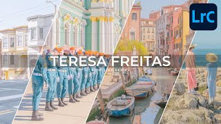 Edit Pastel Colours Like Teresa Freitas  Lightroom Classic Tutorial FreePreset [upl. by Row]