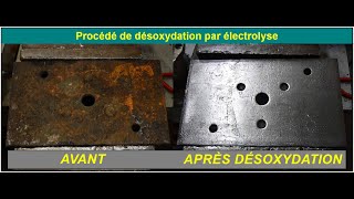 Comment dérouiller une plaque dacier Réponse Désoxydation par électrolyse Coca Cola [upl. by Elane]