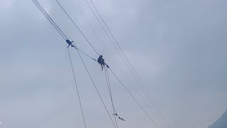 Details process of insulators changing in 132kv Transmission Line  location no45 132kv PRTL [upl. by Fannie]