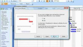 Project Tutorial The Gantt Chart Wizard Microsoft Training Lesson 72 [upl. by Anomahs19]