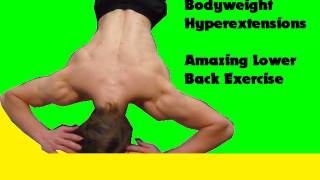 Bodyweight Lowerback Exercise Hyperextensions at Home [upl. by Odinevneib371]