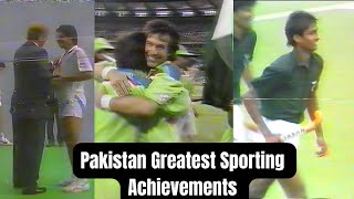 Pakistan Sporting Greatest Moments in Olympics Cricket Squash Hockey  Rare Climbs of Legends [upl. by Ennovahc]