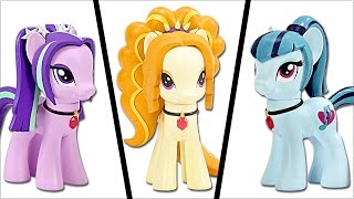 Custom THE DAZZLINGS My Little Pony EQUESTRIA GIRLS Adagio ARIA Sonata DIY  SweetTreatsPonies [upl. by Fleisig]