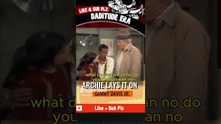 Archie Bunker amp Sammy Davis Jr’s 2nd Kiss Hilarious allinthefamily archiebunkersplace ratpack [upl. by Aciemaj64]