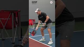 Pickleball pro johncincolapickleball shows a drill to help you take the ball out of the air 💯 [upl. by Lleinad]