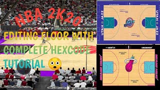 NEW EDITING FLOOR WITH COMPLETE HEX CODES IN NBA 2K20 ANDROID V98 TUTORIAL [upl. by Leinadnhoj]