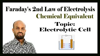 Lesson 7 Faradays 2nd Law of Electrolysis  Topic Electrolytic Cell  Electrochemistry [upl. by Leirda230]