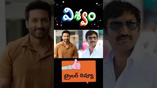 విశ్వం మూవీ ట్రైలర్ రివ్యూ 1 viswam viswam movie gopichand sreenuvaitla vennelakishore sunil [upl. by Aihsemot]