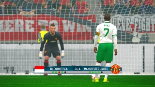 Indonesia vs Manchester United PES 2017  Penalty Shootout [upl. by Slaughter]