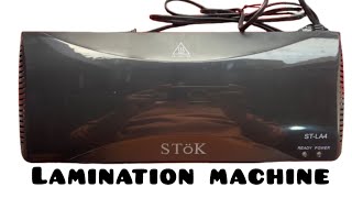 Stok Fully Automatic  A4 Laminator with Jam Release Button  Supports Hot amp Cold Lamination 12 inch [upl. by Dachy130]