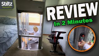 Stiltz Lift Home Elevator  2 minute Review [upl. by Nesila230]