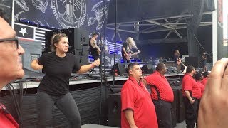 Passionate Sign Language Interpreter At Rock Gig [upl. by Haelem409]