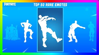 Fortnite TOP 50 RARE EMOTES in October 2023 [upl. by Firestone]