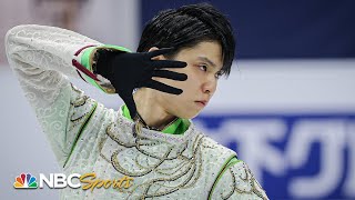 Hanyus incredible short program puts him in first at Worlds  NBC Sports [upl. by Poree]