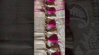 Simple Tassels beads designs saree kuchhullu [upl. by Solracsiul]