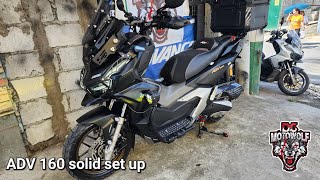 Solid ADV 160 set up solid accessories from dc motowolf [upl. by Adnov276]