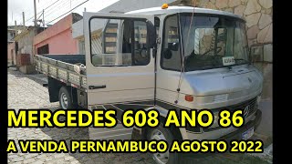 MERCEDES 608 ANO 86 A VENDA PERNAMBUCOVITÓRIA [upl. by Ardelle221]