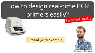 How to design primers for realtime PCR qPCR for gene expression Easily and quickly PrimerQuest [upl. by Cusick]