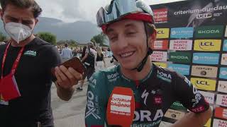 Jai Hindley  Interview at the start  Stage 7  Critérium du Dauphiné 2023 [upl. by Cassilda]