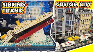 LEGO Titanic SINKING Custom City Harry Potter Space amp More [upl. by Rabbaj945]