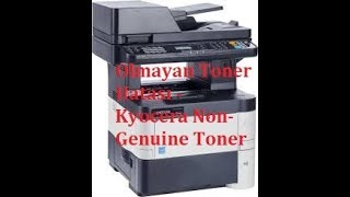 Kyocera Orijinal Olmayan Toner Hatası Kyocera NonGenuine Toner Error [upl. by Sitoel144]