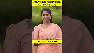 Panivizhum Malarvanam Serial All Actors Per Day Salary  Kathirvel  Anbu  Anupama  Cheran shorts [upl. by Eugilegna]