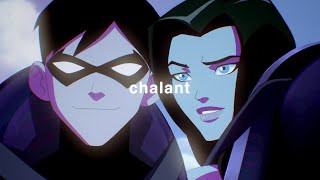 chalant young justice robin and zatanna scene pack [upl. by Torrell]