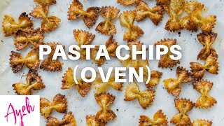 Pasta Chips Oven  Viral TikTok Trend [upl. by Atinob]