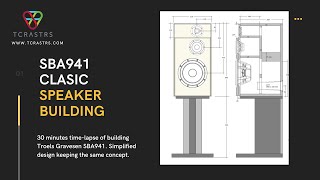 Building Troels Gravesen SBA941 DIY speaker endtoend tutorial [upl. by Lyram17]