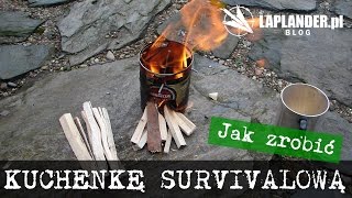 Jak zrobić kuchenkę survivalową z puszki [upl. by Kelwunn]