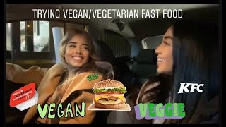 Trying VeganVegetarian food  Abira amp Dúaa [upl. by Kcerred]