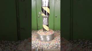 popcorn machine blender hydraulicpress oddlysatisfying orbeez crushing hydrulicpress [upl. by Lounge487]