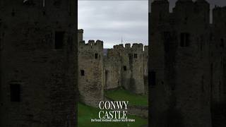 Conwy Castle A Magnificent medieval fortress in 4k short travel dji northwales castle 4k [upl. by Julide]