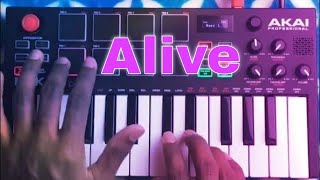 🎹 Alive Hillsong Young and Free  MPK Mini Play Cover shorts [upl. by Wey]