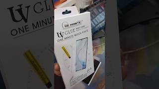 uv glue tempered glass kaise lagaye30 second me uv glass installed 😱😱 shorts ytshorts [upl. by Odranar]