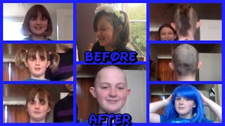 A Cute amp Brave Bristol City Girl Gets Her Headshave For Charity  11 Years Old Girl [upl. by Grace]