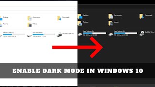 How to enable Dark Mode in Windows 10  Enable Dark Mode on Windows 10 in 1 Minute [upl. by Gilcrest]