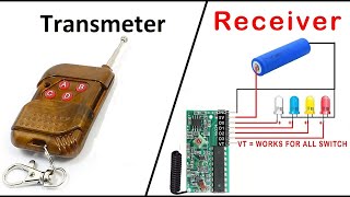 Control LEDs with RF 433mhz Remote [upl. by Arnold495]