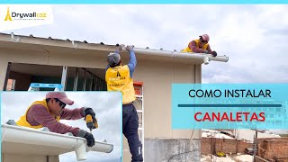 COMO instalar CANALETAS de PVC en un TECHO de manera CORRECTA  SISTEMA DRYWALL [upl. by Refotsirk]