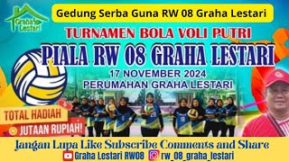 Turnamen Bola Voly Piala RW08 Graha Lestari quotgardenia vs raflesia 4quot [upl. by Jemine]