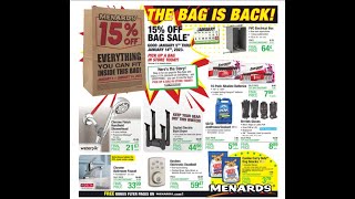 Menards 15 Off Big Bag Sale Flyer Ad MailIn After Rebate amp Deals 0105202301142023 2 [upl. by Audras492]