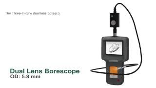 Dual Lens Borescope Endoscope dual cameras [upl. by Crissie697]