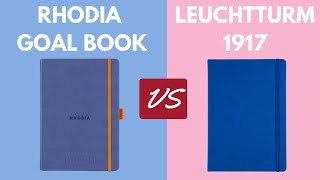 Rhodia goalbook Overview amp Leuchtturm 1917 comparison [upl. by Acinot]